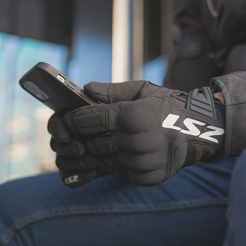 Guante LS2 Silva Hombre Negro